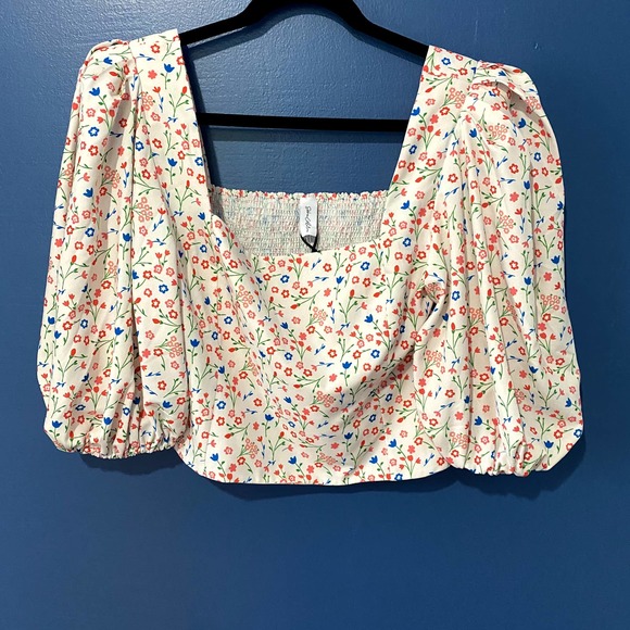 NWT Sokie Collective | Shopbop Cropped Floral Top - Picture 7 of 10